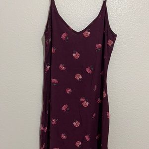 Floral purple dress